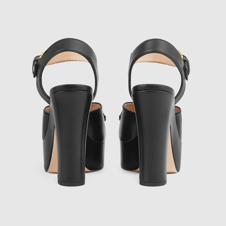 674776.BKO00.1000.005.100.0000.Light Womens platform sandal with Horsebit